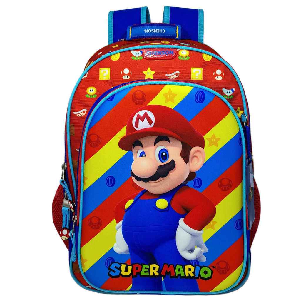 Mochila Costa Super Mario Grande 43cm Premium Original Chenson