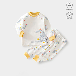 Infantil impresso roupa interior das crianças terno de algodão puro outono inverno pijamas do bebê das mulheres dos home em Oferta na Shopee