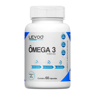 Ômega 3 60 cápsulas Levoo 180 EPA E 540 DHA Alta Concentração