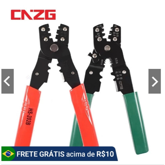 Terminais de alicate de crimpagem HS-202B Alicate faston Terminal