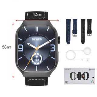 Smartwatch Tela AMOLED 42x58mm | Monitor Cardíaco + Sono + Esportes + Dock Carregador  marisa em Oferta na Shopee