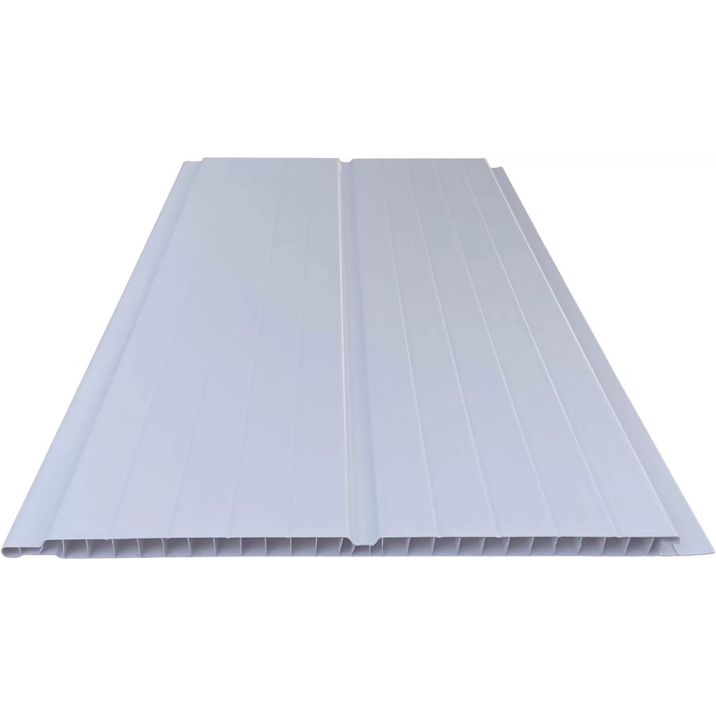 Forro de PVC 8mmX20cmX3m(6m²) p/ Cx Branco/Gelo | Shopee Brasil