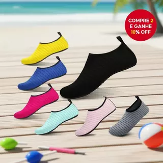 Calçado de Snorkeling Antiderrapante e de Secagem Rápida para Homens e Mulheres - Sapatos para Caminhada na Praia em Oferta na Shopee