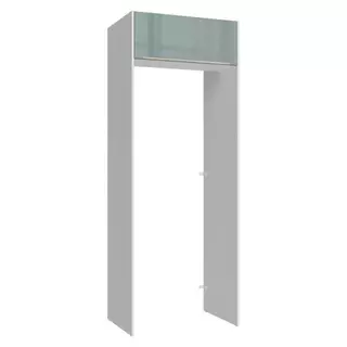 Porta-Geladeira 83 cm 1 Porta Basculante Branco/Cinza Lux Madesa em Oferta na Shopee