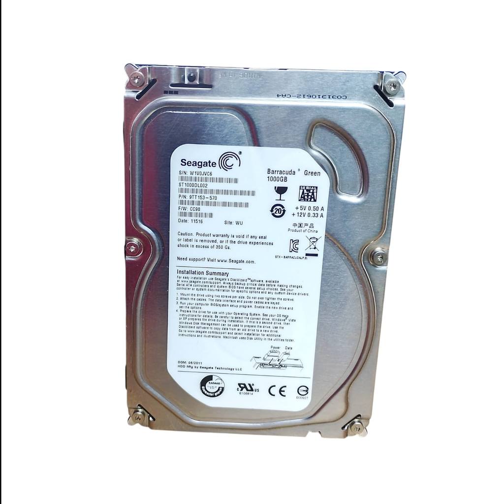 HD 8TB SEAGATE BARRACUDA 5900RPM SATA 3 6GB/S 256MB CACHE em