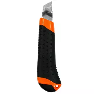 Estilete largo 18 mm cabo emborrachado com 3 lâminas - BFH1736 - Bestfer em Oferta na Shopee