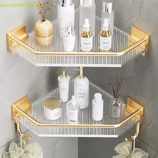 Prateleiras De Banheiro BNARDO , Rack De Chuveiro De Canto Removível Montado Na Parede , Com Gancho Prático Armazenament em Oferta na Shopee
