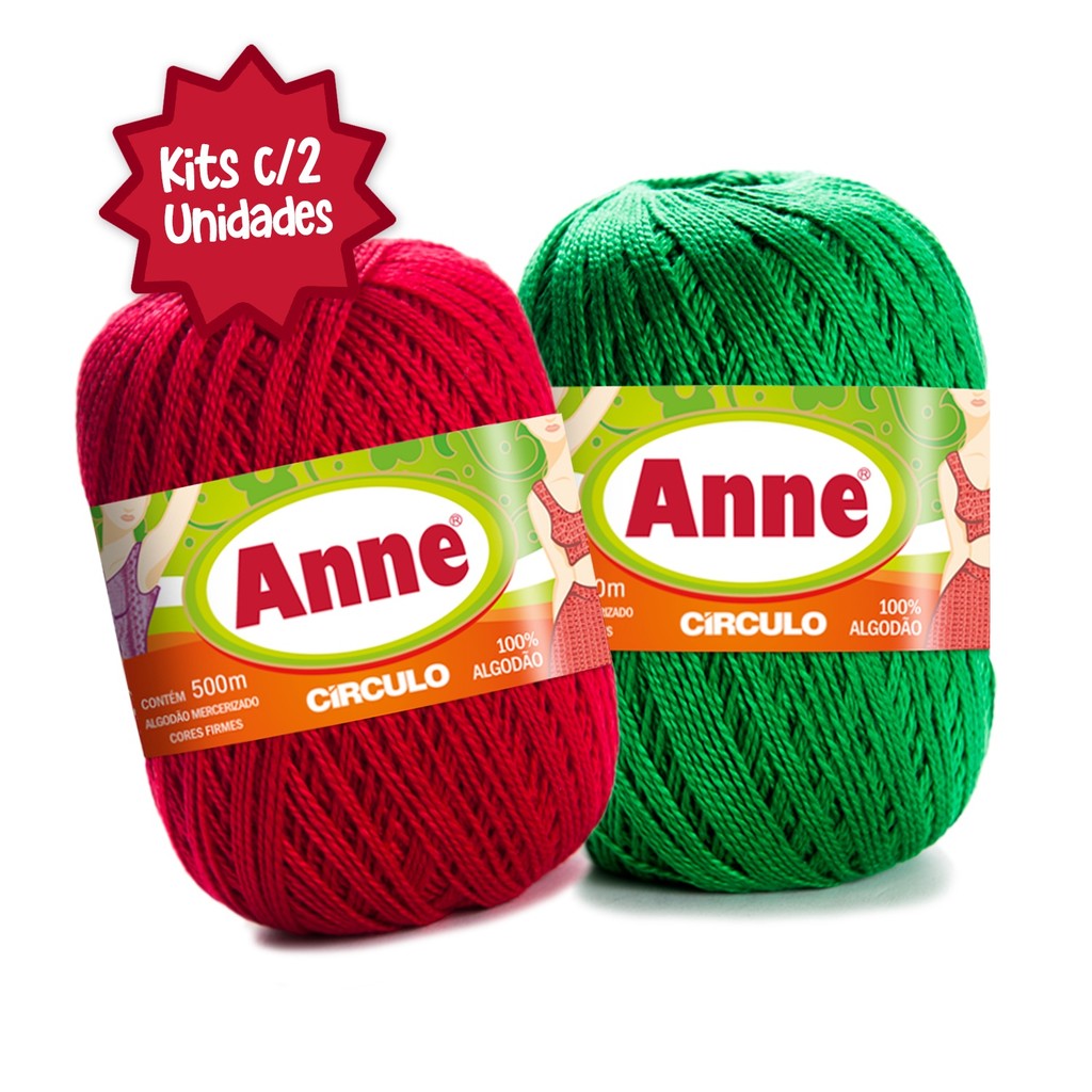 Kit Linha Anne Circulo 500m 147g c/2 Unidades | Shopee Brasil
