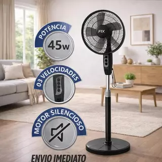 Ventilador de Coluna Fix 41cm 45W 3 Velocidades 127V em Oferta na Shopee