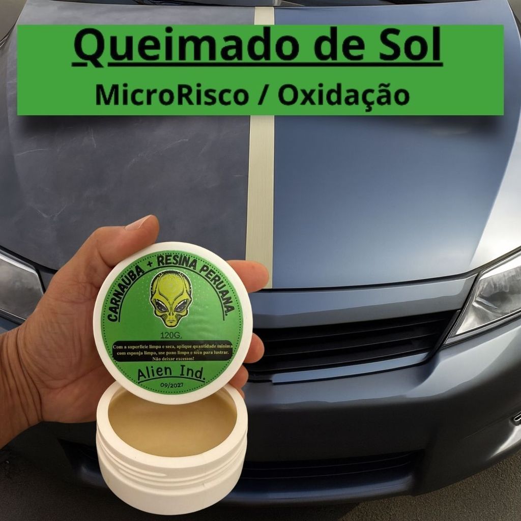 Cera Alien Ind Automotiva - Para Brilho Pintura Queimada- Tira Riscos e ...
