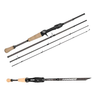Vara Carretilha Saint Hammer 5'8 1,73m 6-14lb Im8 - 4 Partes em Oferta na Shopee