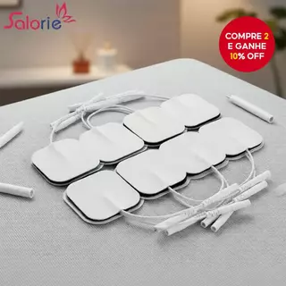 Salorie 4x4/5x5cm Almofadas de Eletrodo Substituição para Estimulador de Músculos de