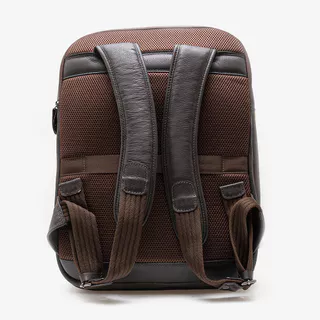 Mochila Em Couro Café em Oferta na Shopee