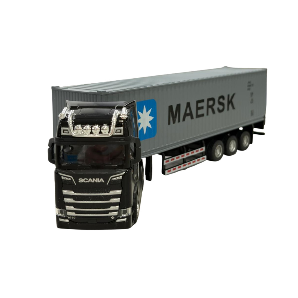 Caminhão Mercedes-Benz Volvo 750 Scania 1:50 Diecast Metal Pull