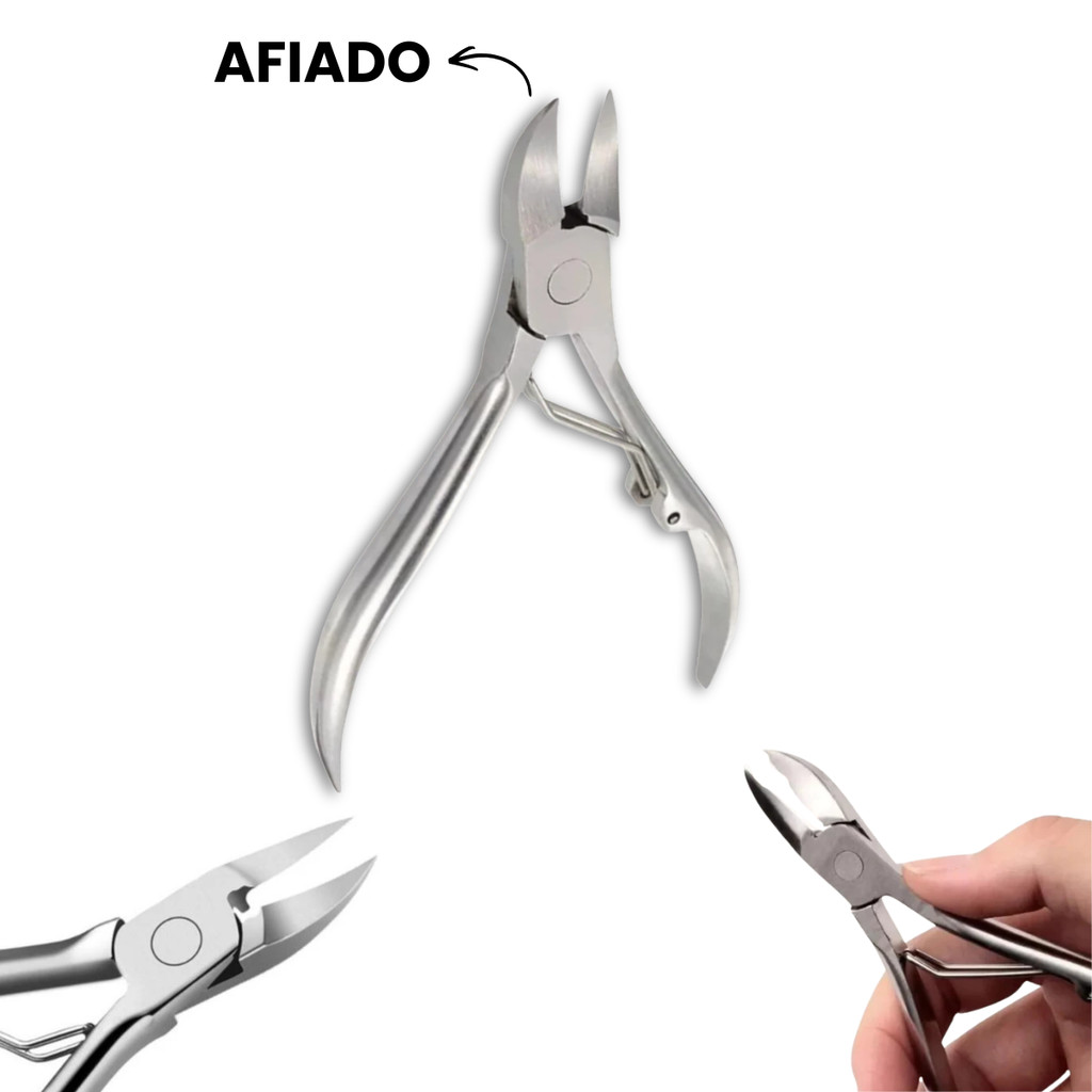 Alicate Profissional de Cortar Unha Para Manicure e Pedicure Cortador ...