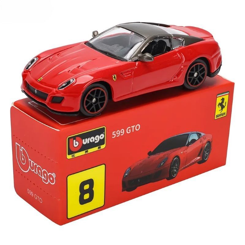 Miniatura 1:64 Carro Ferrari 599 GTO Bburago | Shopee Brasil