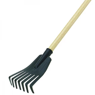 Mini vassoura tipo ancinho em plástico com cabo - FJ-1031 - Trapp em Oferta na Shopee