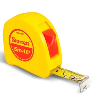 Trena com fita de aço 19 mm x 5 m com trava - TS34-5ME - Starrett em Oferta na Shopee