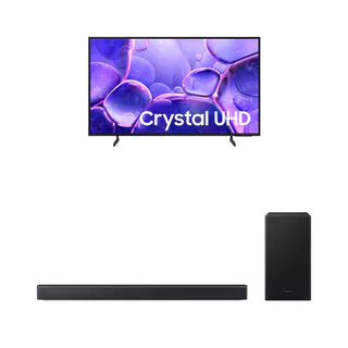 Samsung Smart TV 43" UHD 4K U8100F + Soundbar Samsung HW-B450F em Oferta na Shopee