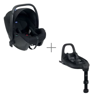 Kit Bebê Conforto Chicco Kory Essential + Base Full 360 I-Size Chicco Preto - 6087070950000K em Oferta na Shopee