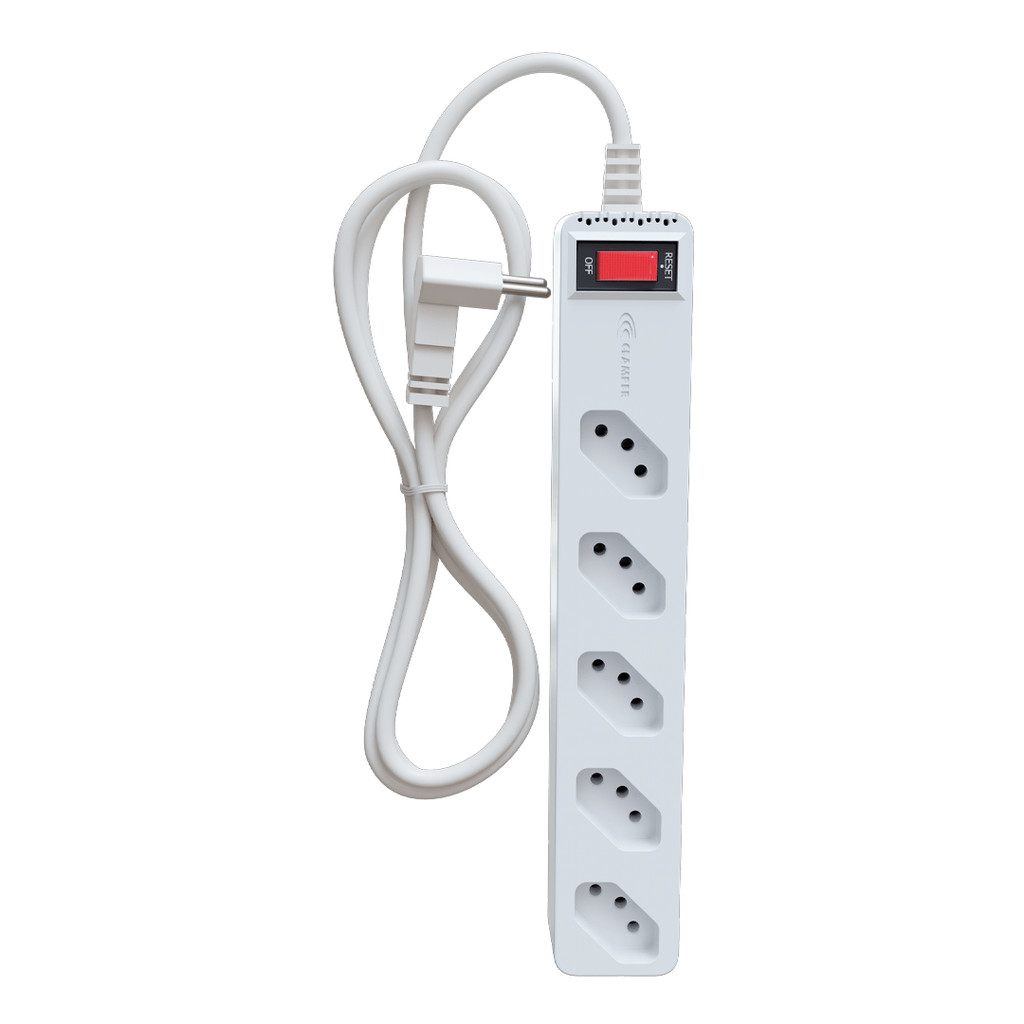iCLAMPER Eletro 5 Filtro de linha com DPS Bivolt 10A Branco