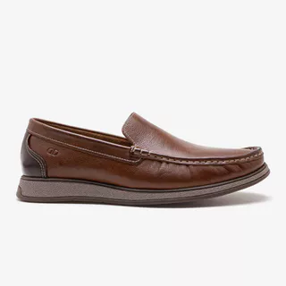 Mocassim Masculino Couro Nash Marrom em Oferta na Shopee
