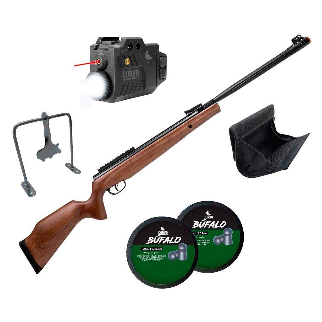 Carabina 6.35mm Nitro 80kg Carabina Beeman Viper 1125 com Mira