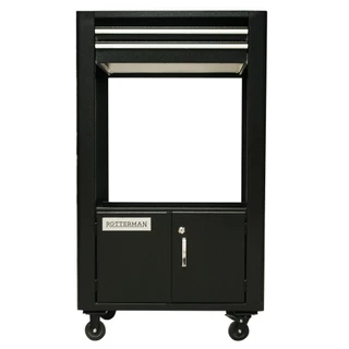 Rack móvel para computador semi aberto - RLL-26P - Rotterman (Preto) em Oferta na Shopee
