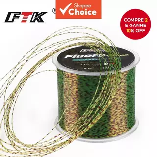 Linha De Pesca 120M Condutor De Monofilamento De Fibra De Carbono Revestido De Fluorocarbono Resistente Ao Desgaste , Ad em Oferta na Shopee