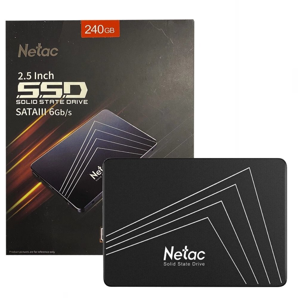 SSD 240GB Netac Black Sata III Leitura 500MB/s Gravação 350MB/s N530S ...