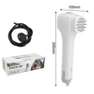 Chuveiro Portátil Elétrico Recarregável com Escova de Massagem e Dispenser de Sabonete Líquido p/ Banho Camping Pet em Oferta na Shopee