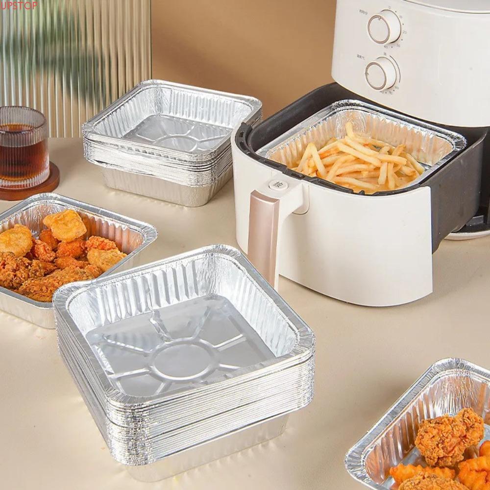 Caixa De Lata De Folha De Alumínio UPSTOP , Bandeja Para Fritadeira De ...