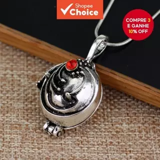 Colar Pingente de Pedra Vermelha Inspirado em Estilo Cosplay Acessório | Design de Visual de Personagem | Joias em Oferta na Shopee