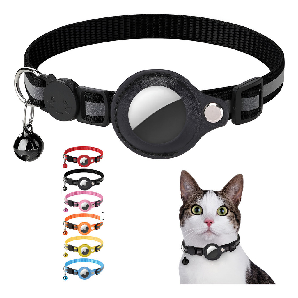 Coleira Pet Gato Gps Airtag Apple Placa Identificação | Shopee Brasil