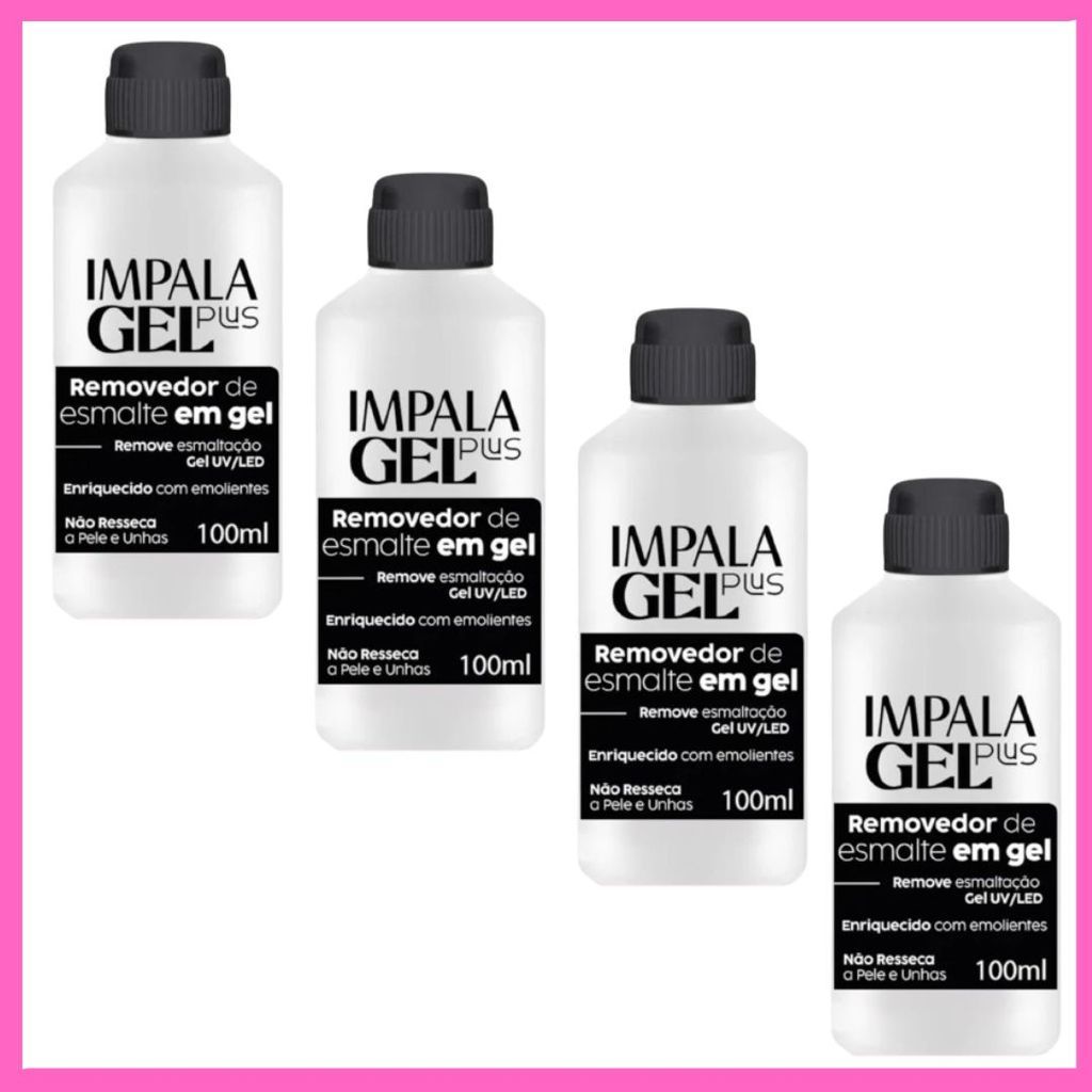 Removedor de Esmalte em Gel Impala Gel Plus 100ml – Escolha Seu Kit ...