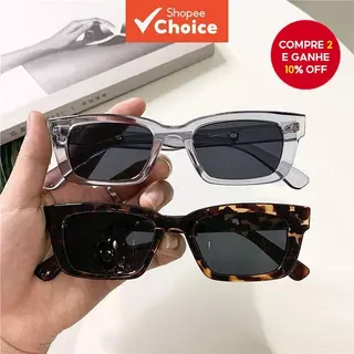 Óculos De Sol Retrô Com Armação Retangular Estreita Unissex Na Moda Vintage Para Homens E Mulheres em Oferta na Shopee