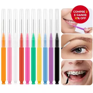 Escova De Aparelho Para Limpeza , Palito De Dente Dental , Cabeça De Fio Higiene Oral , Limpadores em Oferta na Shopee