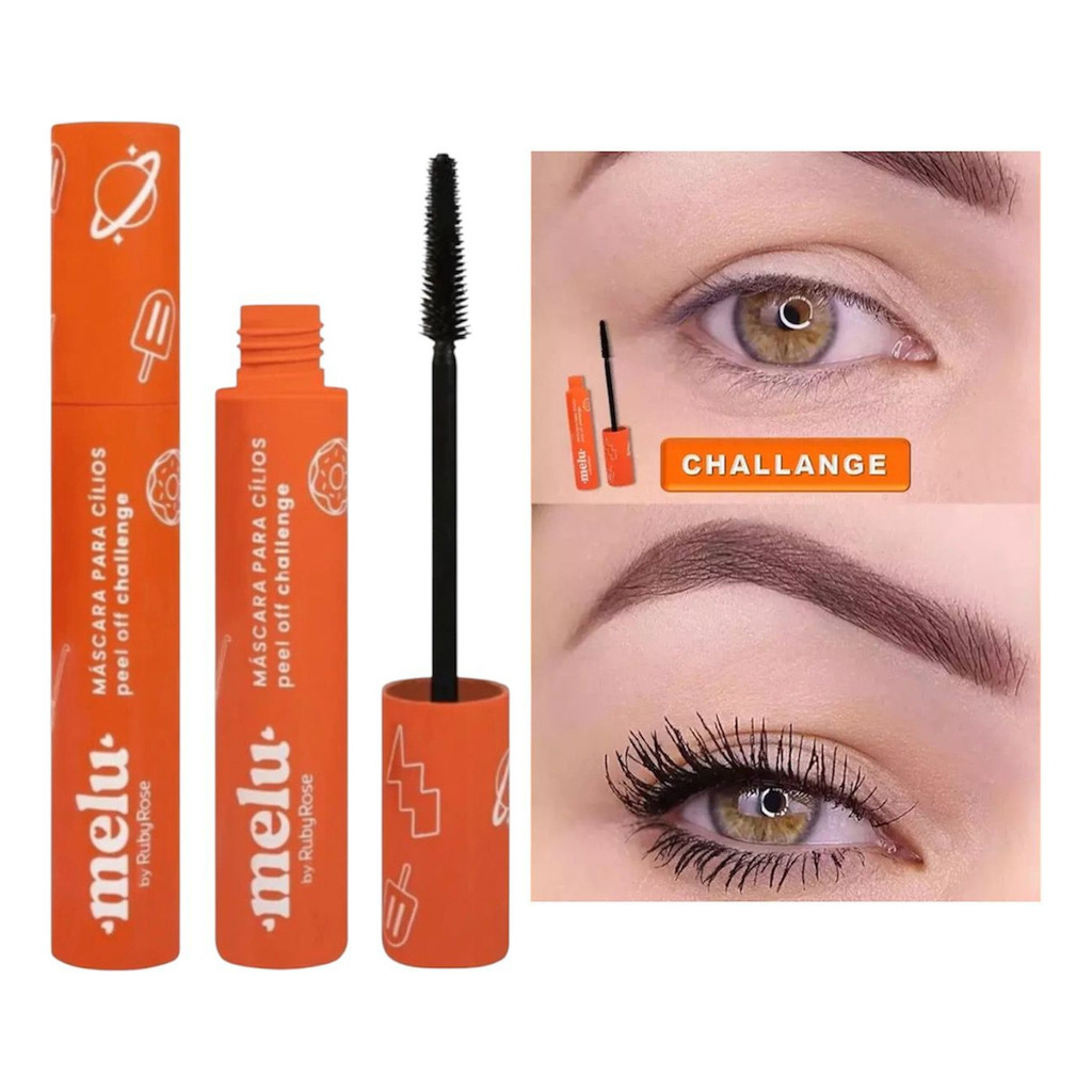 Rímel Máscara De Cílios Melu By Ruby Rose Challenge Peel Off Preto ...