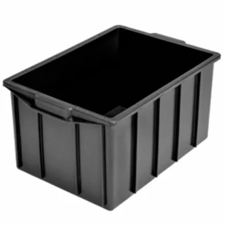 Caixa plástica 130L 74 x 52 x 41 cm sem tampa - Maxicaixa em Oferta na Shopee