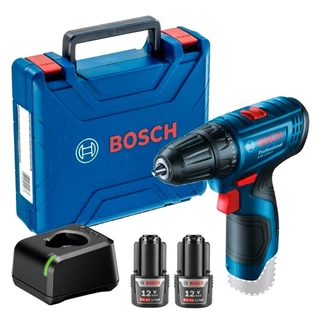 Furadeira Parafusadeira a bateria 3/8" 12V com 2 baterias GSR 120-L Bosch em Oferta na Shopee