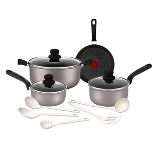 Jogo De Panelas 9 Peças Rochedo Talent Imusa Com Utensílios Vanilla em Oferta na Shopee