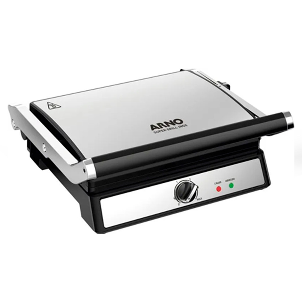 Super Grill e Sanduicheira Arno 180 Graus Antiaderente Ggra 
