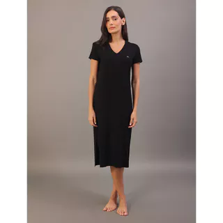 Camisola Feminina Midi Visco Canelada Calvin Klein Underwear - Preto em Oferta na Shopee