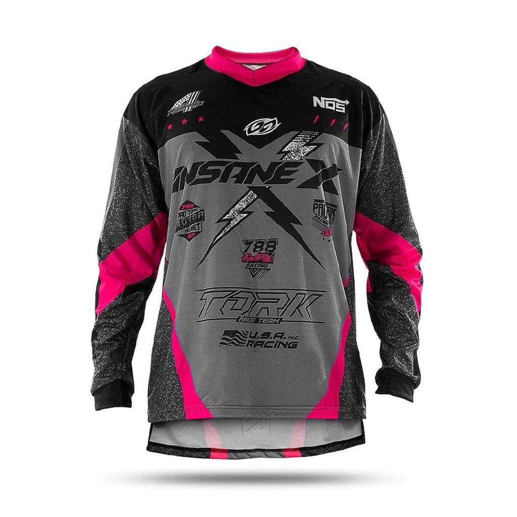 Camisa Motocross Trilha Enduro Insane X Pro Tork Barata Ventilada