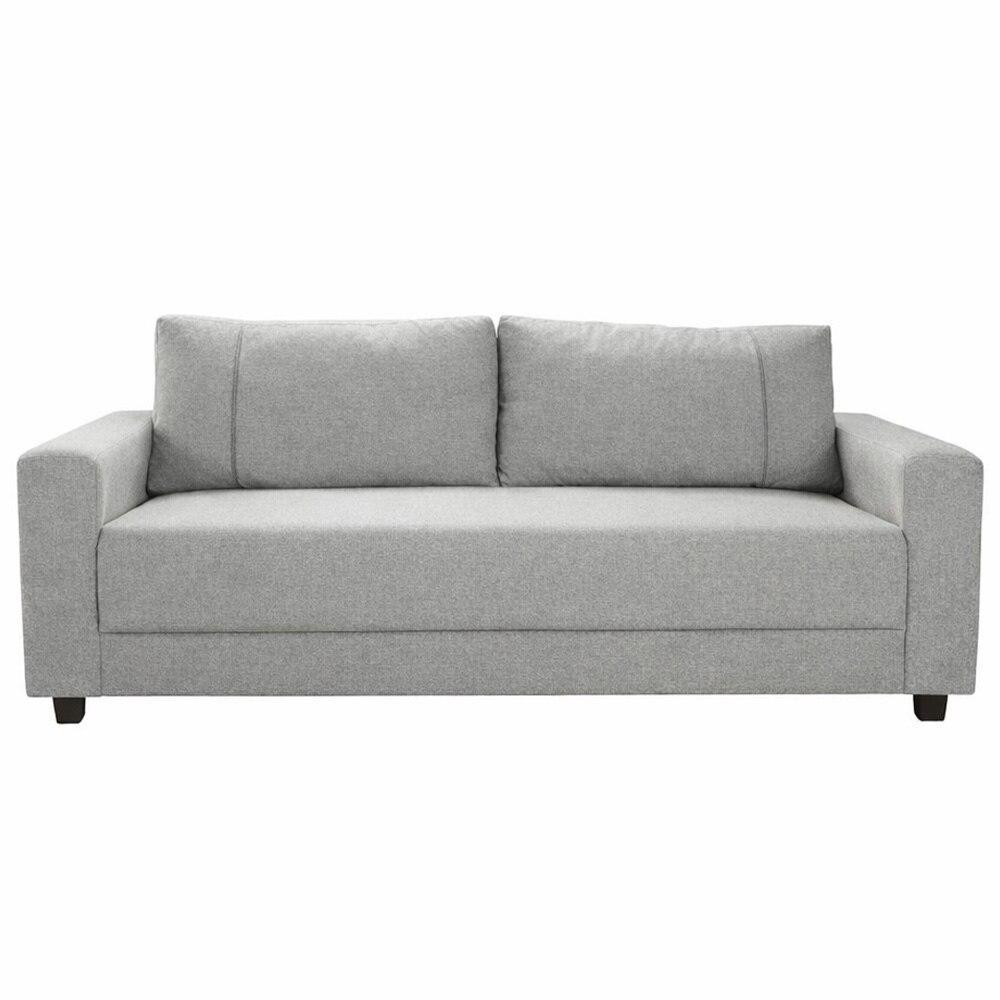 Sofá 3 Lugares Herval Clean Linho Cinza, 200 cm