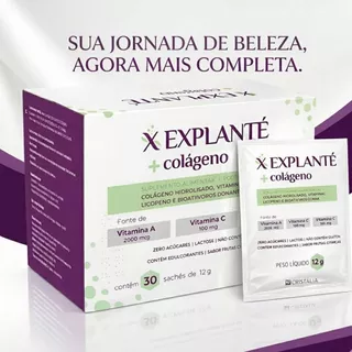Polivitamínico Explanté + Colágeno 30 sachês de 12g cada