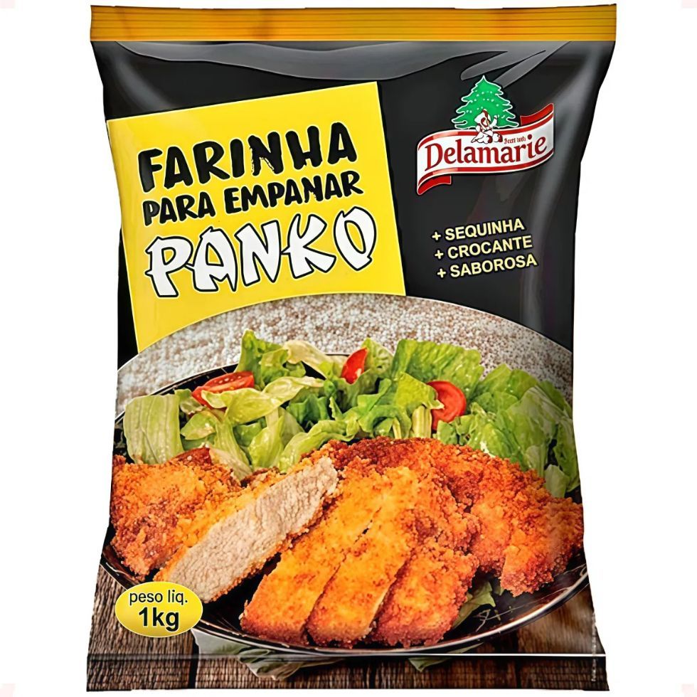 Farinha Para Empanar Panko Delamarie 1kg | Shopee Brasil