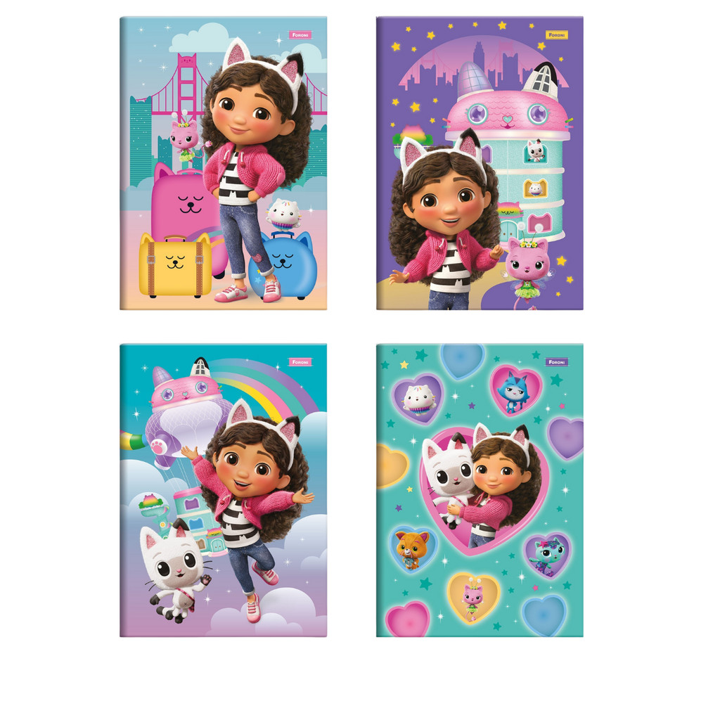 Caderno Casa Magica da Gaby Brochurao 80 Folhas | Shopee Brasil