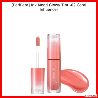 [PeriPera] Ink Mood Glowy Tint-02 Coral Influencer/Lip Coreano/Acabamento Brilhante/100 % Genuíno Por CeCiYOUNG em Oferta na Shopee