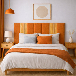 Cabeceira Estofada + Ripado Modular Premium mais de 2,06 metros de largura  – Ideal Cama Queen e King